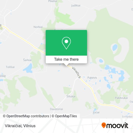 Карта Vikraičiai