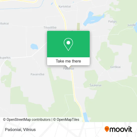 Карта Pašoniai