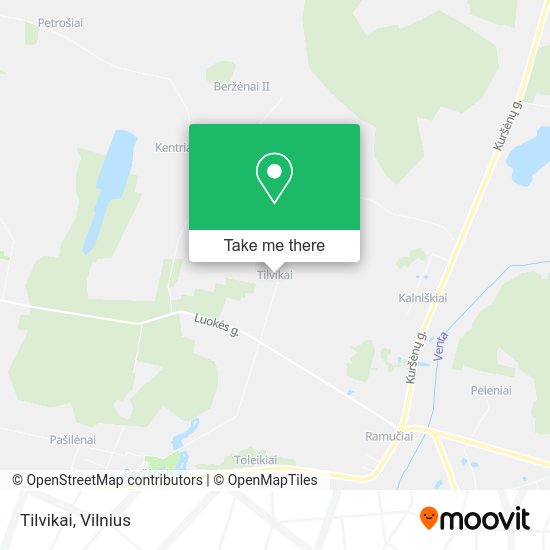 Карта Tilvikai
