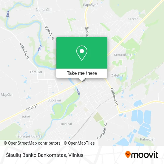 Карта Šiaulių Banko Bankomatas