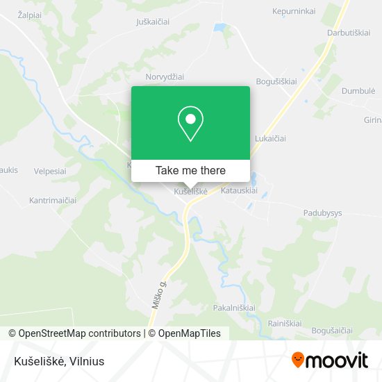 Карта Kušeliškė