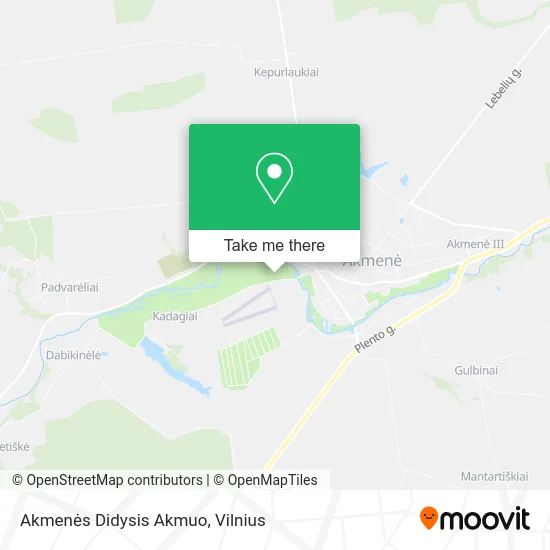 Карта Akmenės Didysis Akmuo