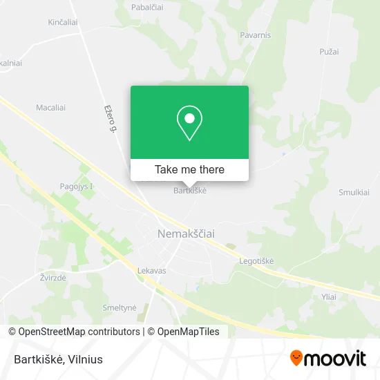 Карта Bartkiškė