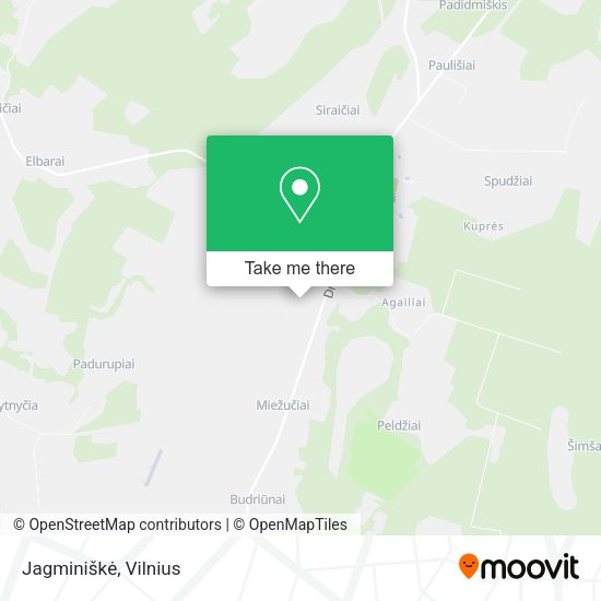 Карта Jagminiškė