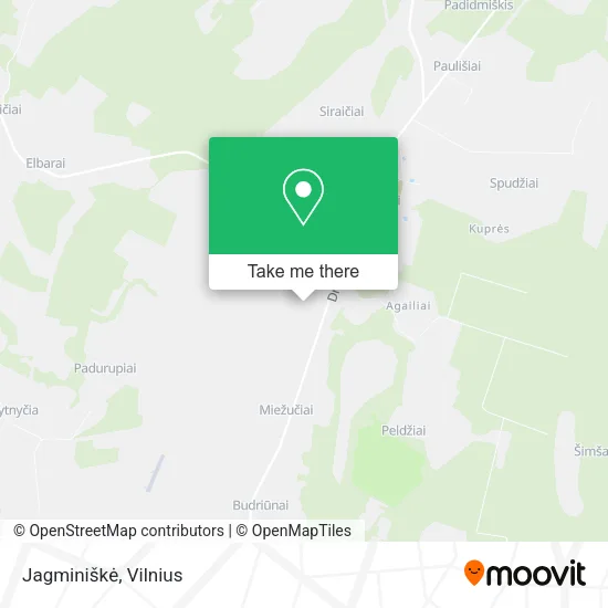 Карта Jagminiškė