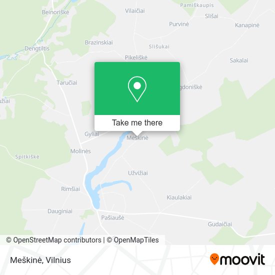 Карта Meškinė