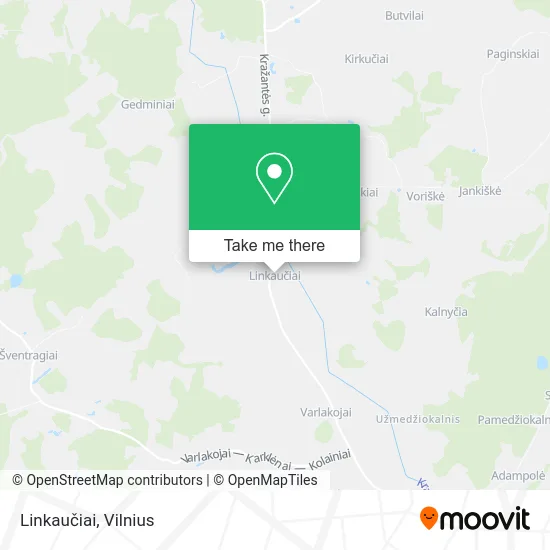 Карта Linkaučiai