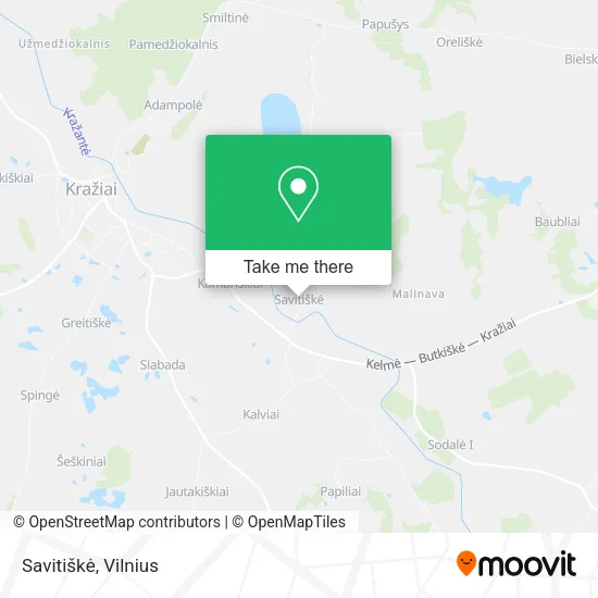 Карта Savitiškė