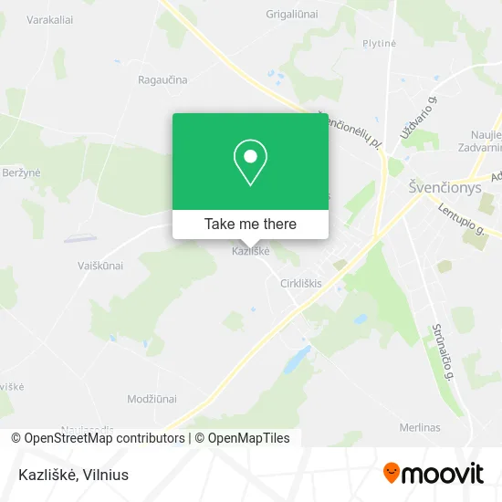 Карта Kazliškė