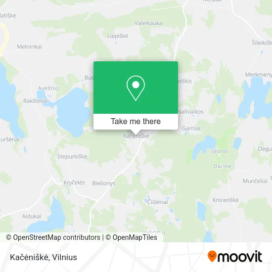 Карта Kačėniškė