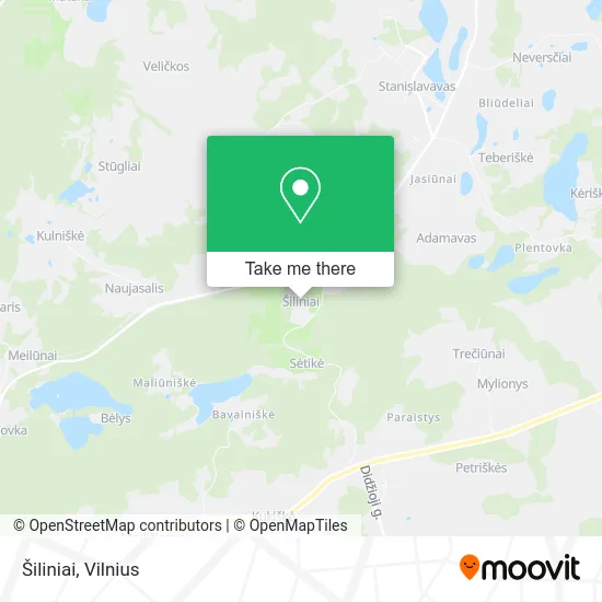 Карта Šiliniai