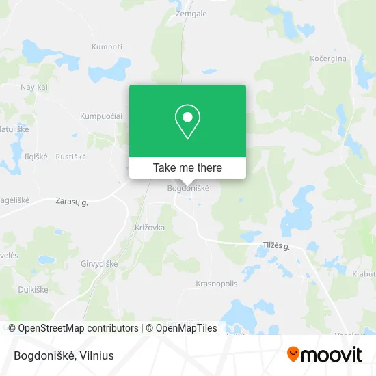 Карта Bogdoniškė
