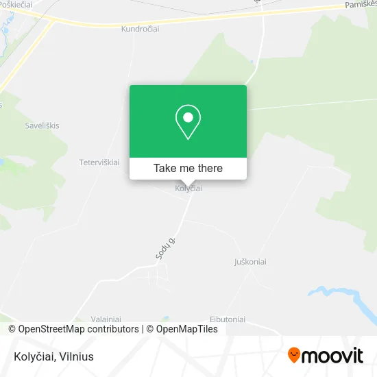 Карта Kolyčiai