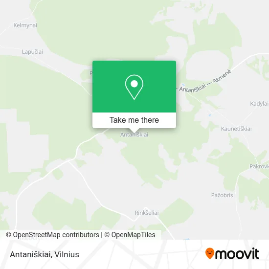 Карта Antaniškiai