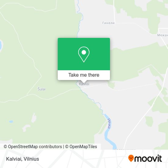 Карта Kalviai