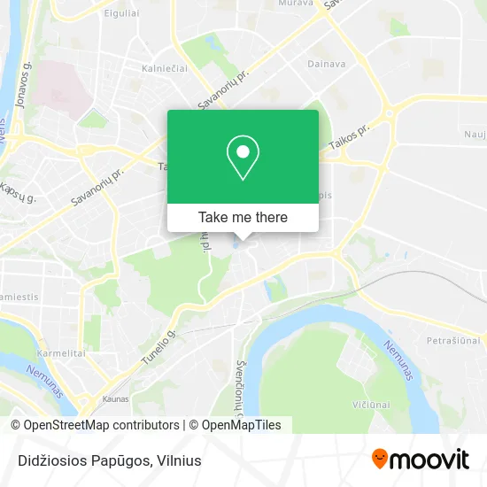 Карта Didžiosios Papūgos