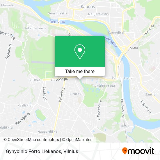 Карта Gynybinio Forto Liekanos