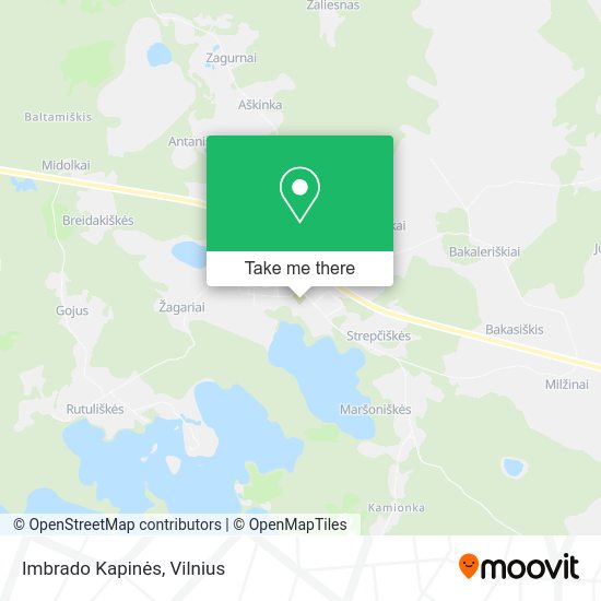 Карта Imbrado Kapinės