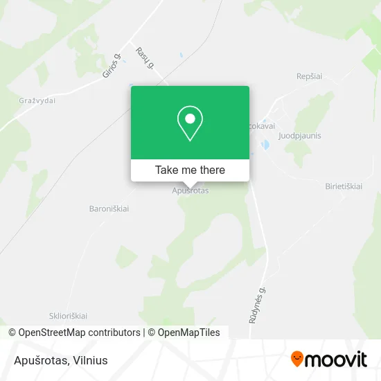 Карта Apušrotas