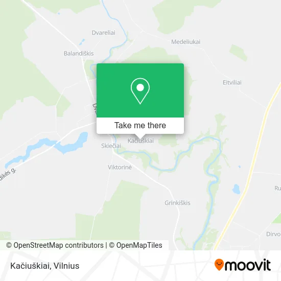 Карта Kačiuškiai