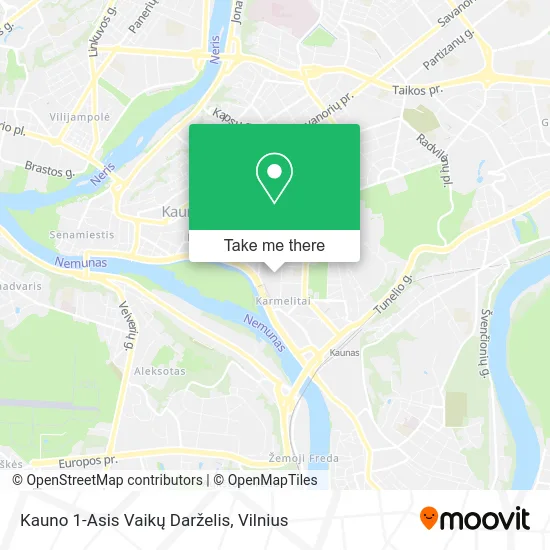 Kauno 1-Asis Vaikų Darželis map