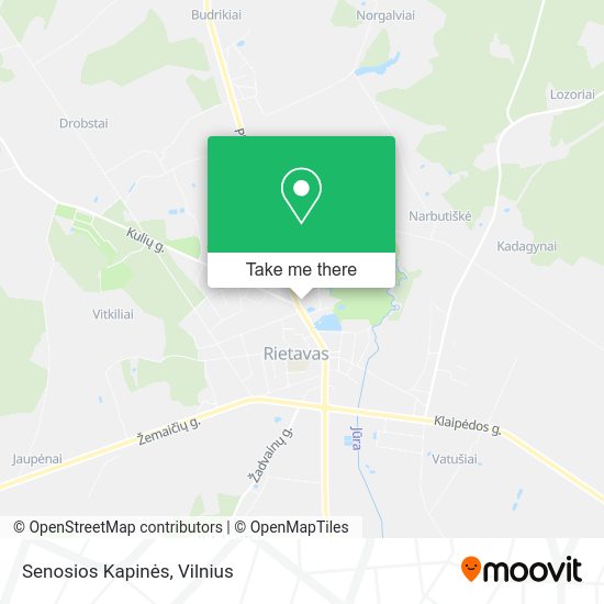 Карта Senosios Kapinės