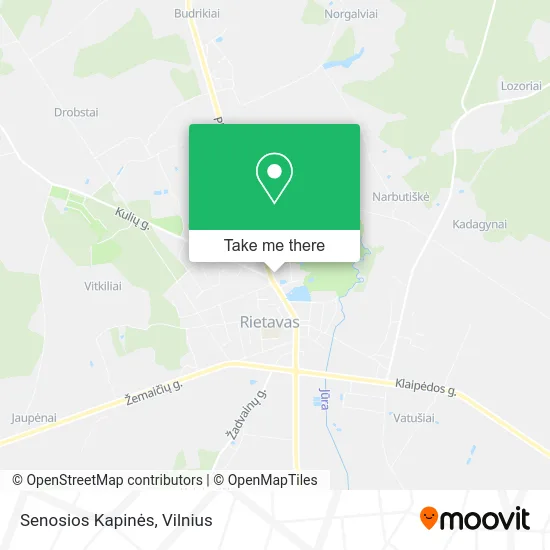 Карта Senosios Kapinės