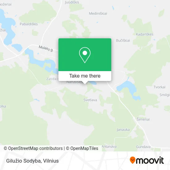Карта Gilužio Sodyba