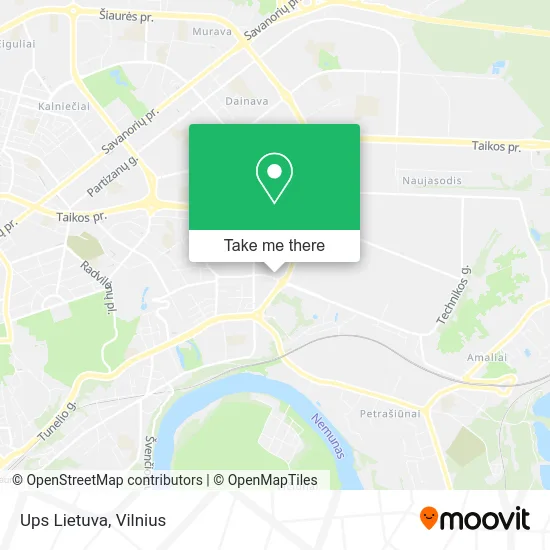 Ups Lietuva map