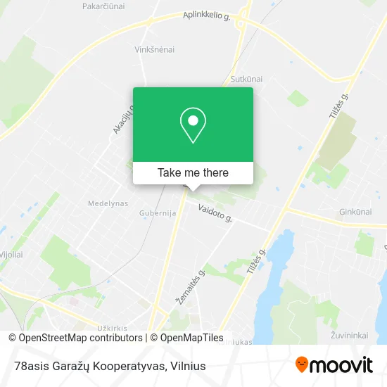 Карта 78asis Garažų Kooperatyvas