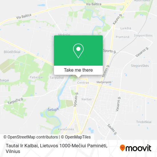 Карта Tautai Ir Kalbai, Lietuvos 1000-Mečiui Paminėti