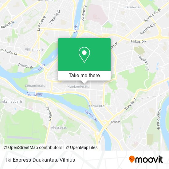 Карта Iki Express Daukantas