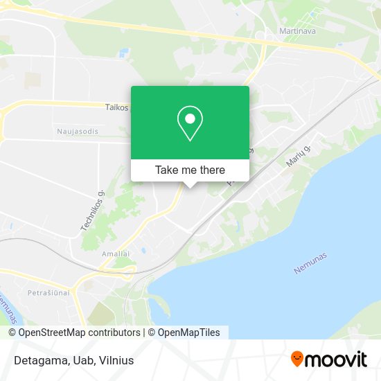 Карта Detagama, Uab