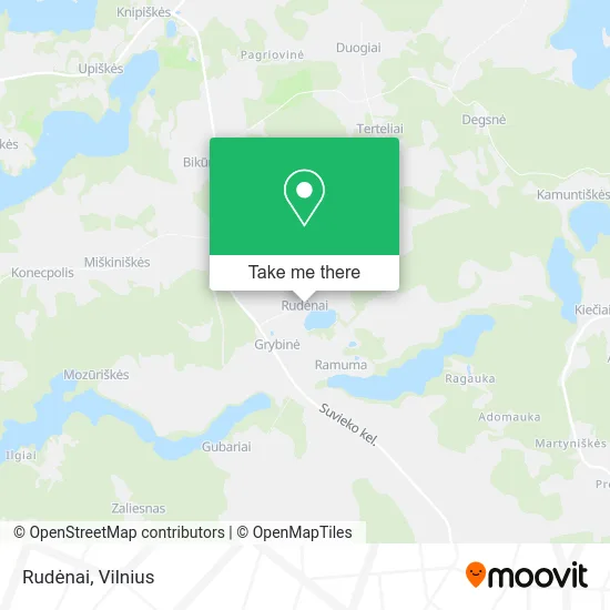 Карта Rudėnai