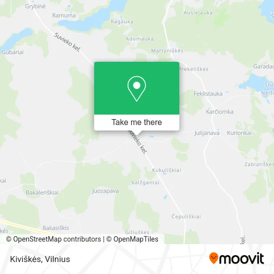 Карта Kiviškės