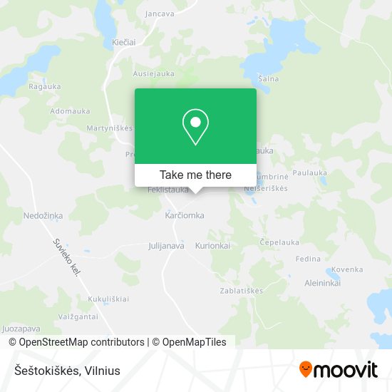 Карта Šeštokiškės