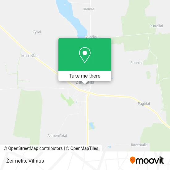 Карта Žeimelis
