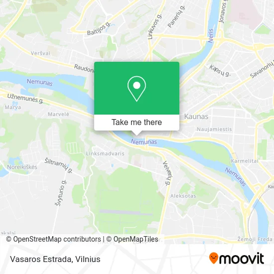 Карта Vasaros Estrada