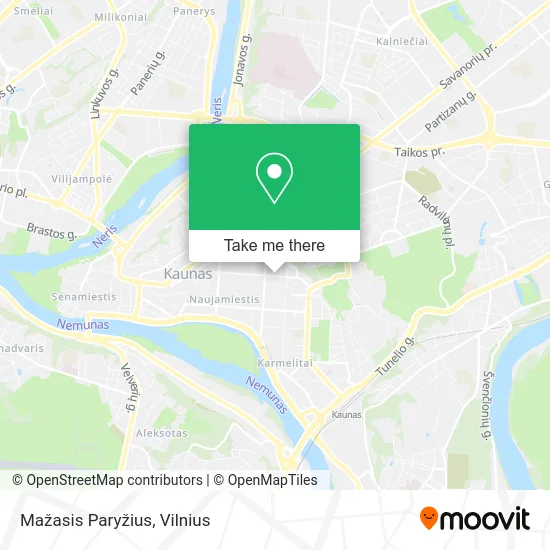 Карта Mažasis Paryžius