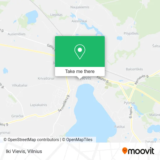 Карта Iki Vievis