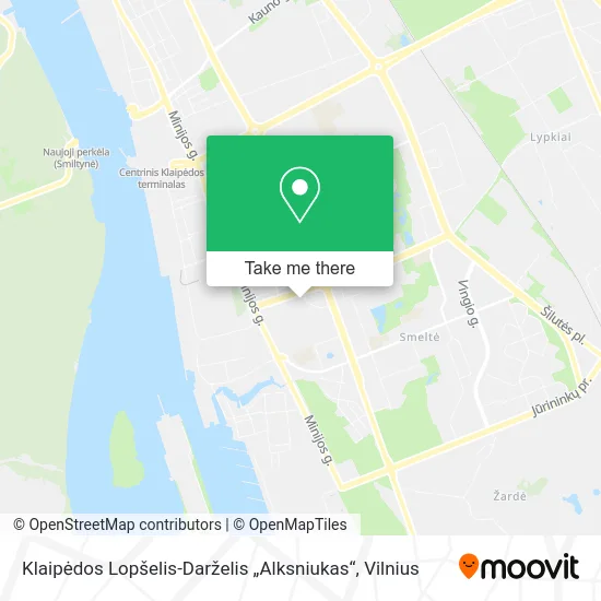 Карта Klaipėdos Lopšelis-Darželis „Alksniukas“