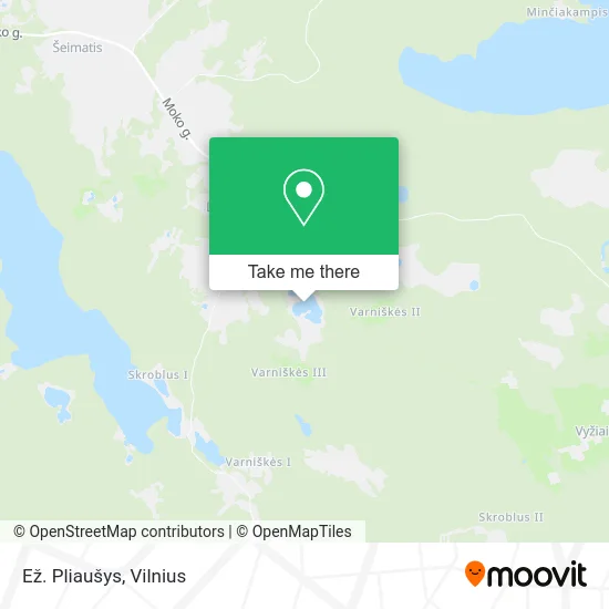 Карта Ež. Pliaušys