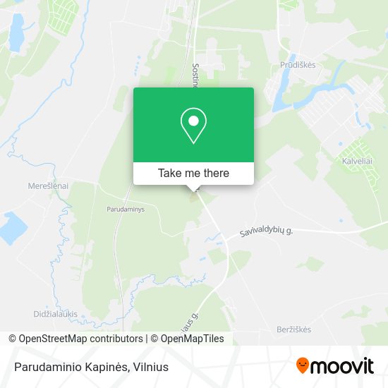 Карта Parudaminio Kapinės