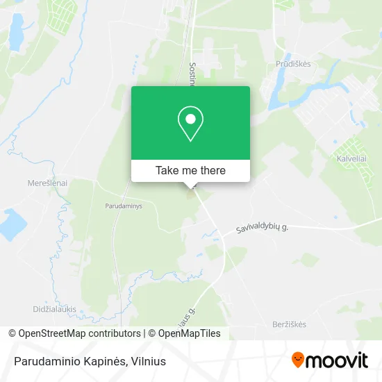 Карта Parudaminio Kapinės