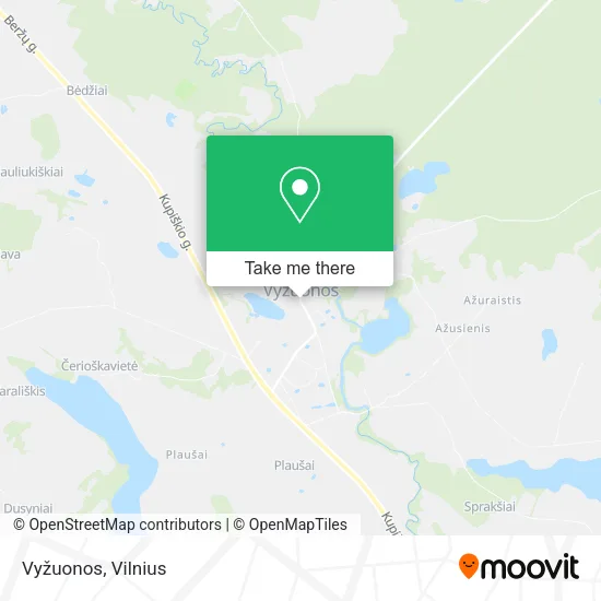 Карта Vyžuonos