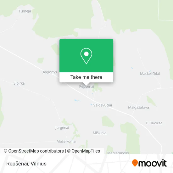 Карта Repšėnai