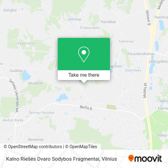 Карта Kalno Riešės Dvaro Sodybos Fragmentai