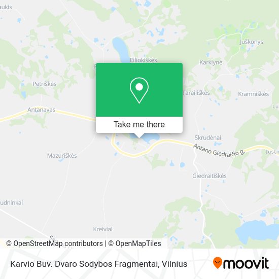 Карта Karvio Buv. Dvaro Sodybos Fragmentai