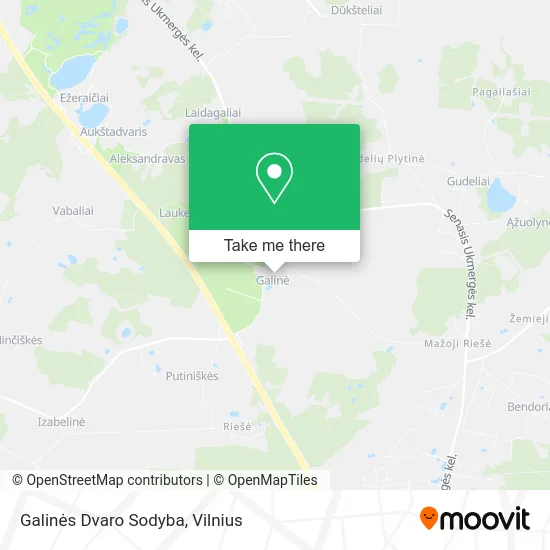 Карта Galinės Dvaro Sodyba