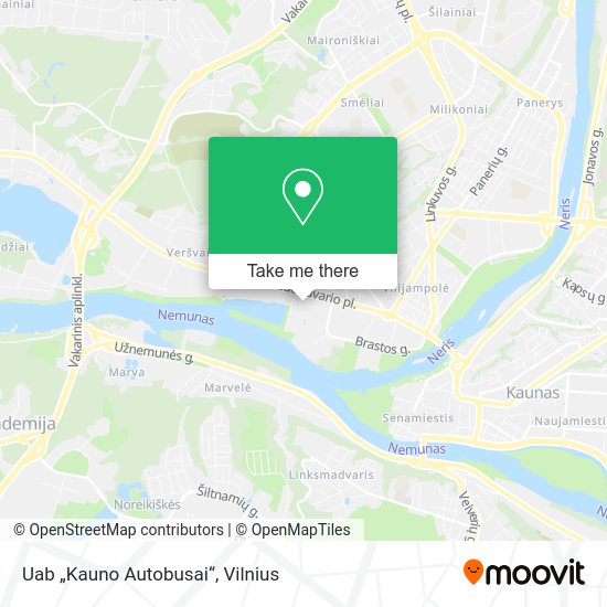 Карта Uab „Kauno Autobusai“